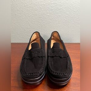 Classic Black Suede Loafers